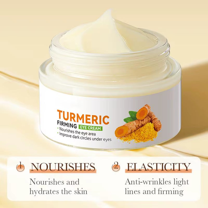 Firming Eye Cream Turmeric Firming Nourishing Eye Cream Dark Circles Moisturizing under Eye Cream Brightening Eye Cream
