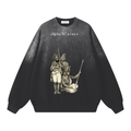 ALPHA WARRIORS Sunfade Drop-Shoulder Cotton Sweatshirt