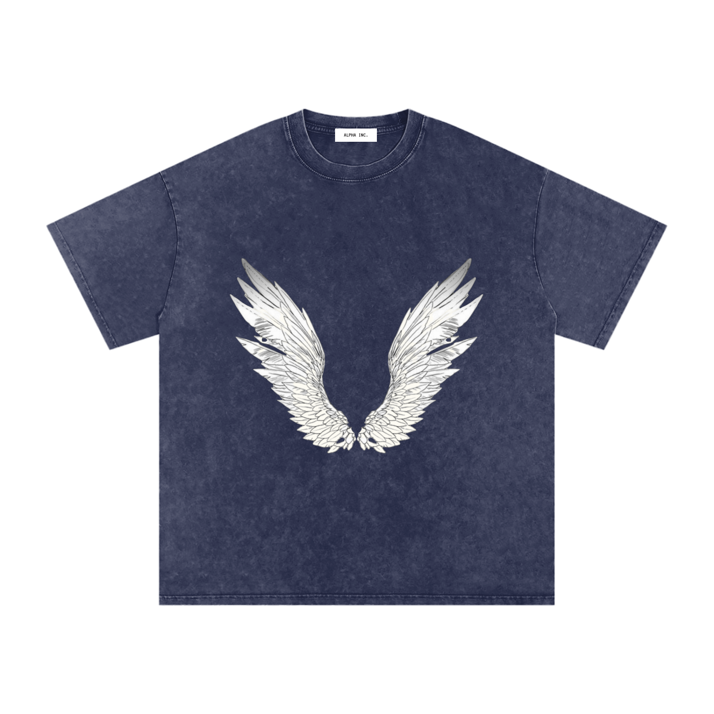 ALPHA Snow Washed Oversized Cotton T-Shirt