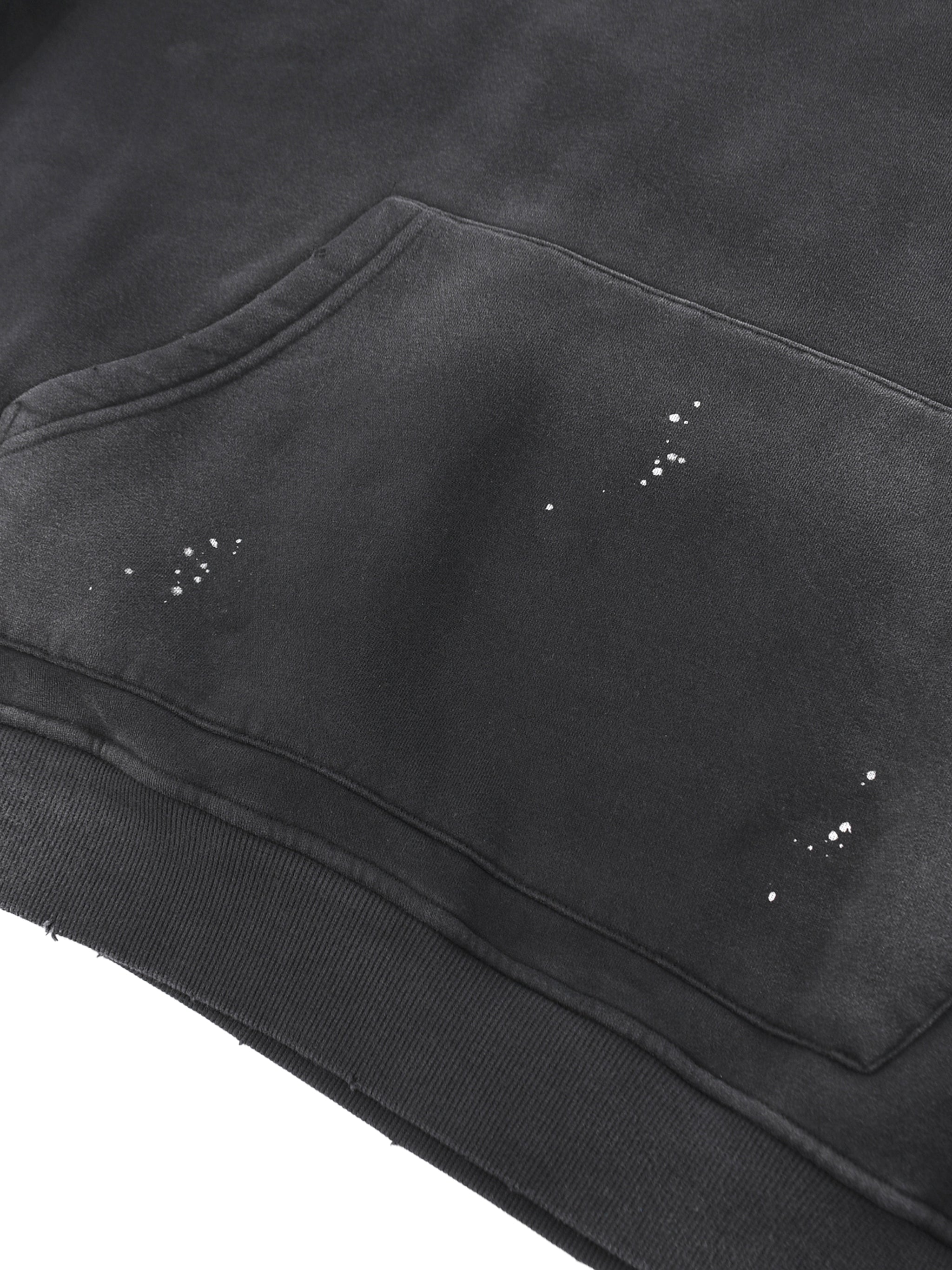 FALCON MENTALITY Washed Frayed Fleece Hoodie